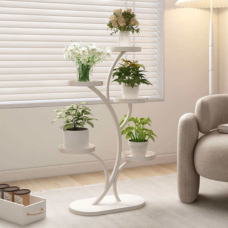 奶油风花架阳台置物架室内多层绿萝花架客厅落地式可移动花盆架,淘宝优惠券,粉丝福利购,淘宝优惠卷