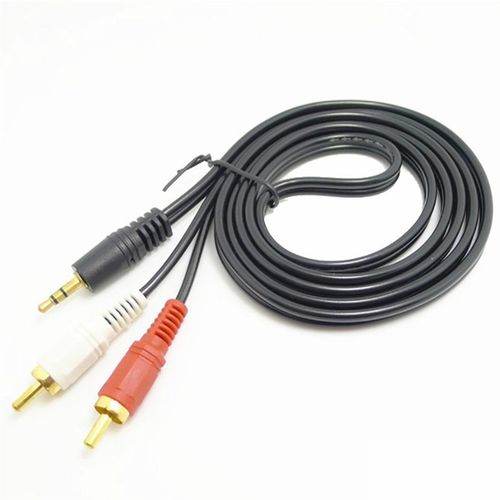 2019 Audio Video Cables 1.5m 5ft Y 3.5mm Jack Male Plug To-图0