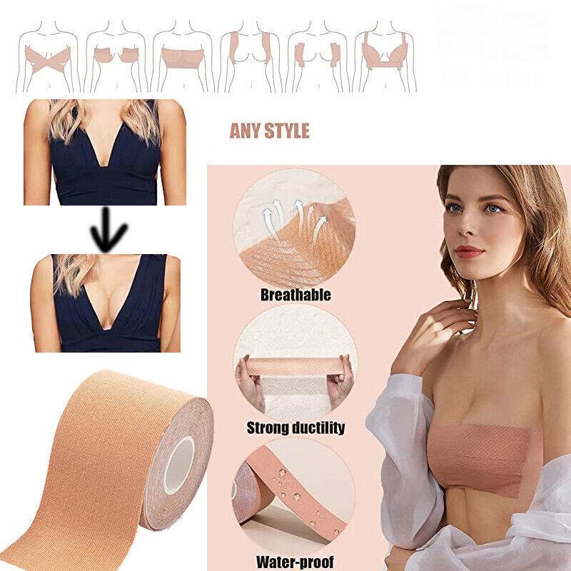 推荐5m Body Invisible Bra Boob Tape Nipple Cover Breast Lift - 图1