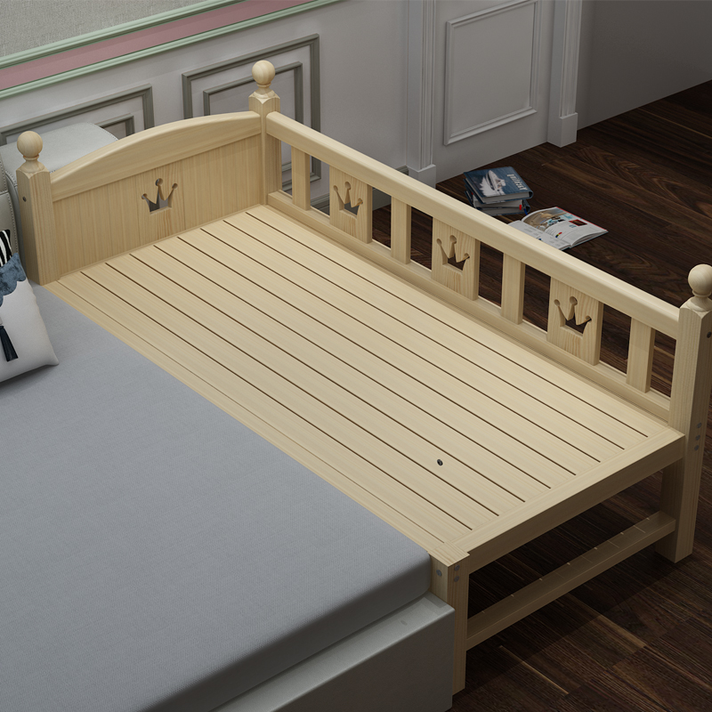森林木实木儿童加宽床拼接床边宝宝婴儿床边延伸床男孩女孩单人床