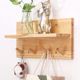 Hook on the entrance wall of the entrance wall of the house, solid wood storage wall hanging living room bedroom wall clothes hook wooden Y decoration equipment