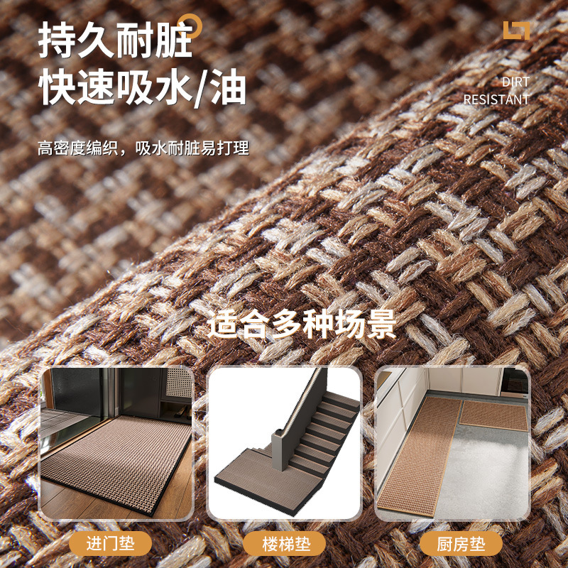 推荐Kitchen grease waterprof floor mat washabl wipes long ca - 图1