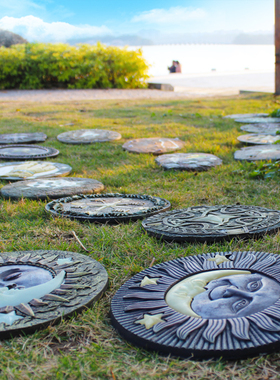 户外庭院花园小院子草q坪装饰脚踏板摆件垫脚石铺路防滑美观装饰