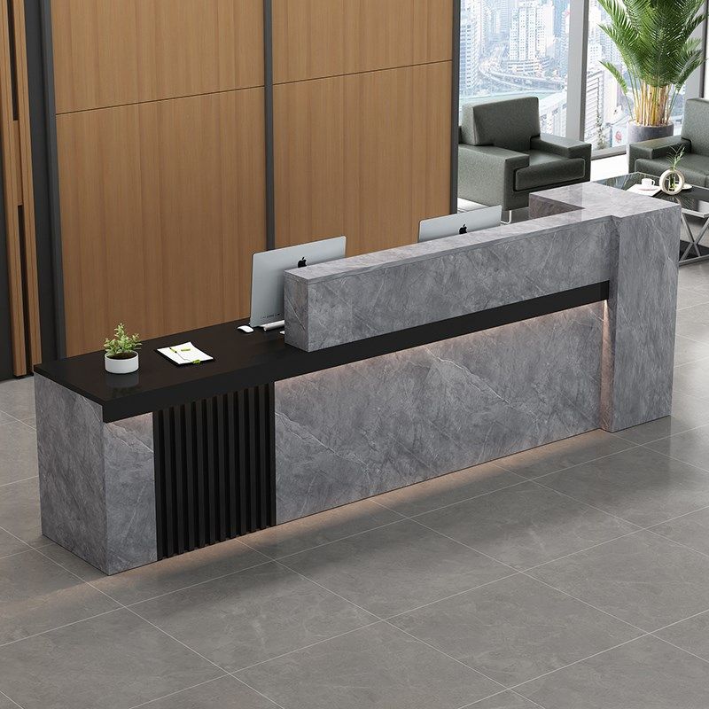 前台接待台烤漆商铺服装店柜台定制亮光仿大理石吧台桌转角收银台,淘宝优惠券,粉丝福利购,淘宝优惠卷