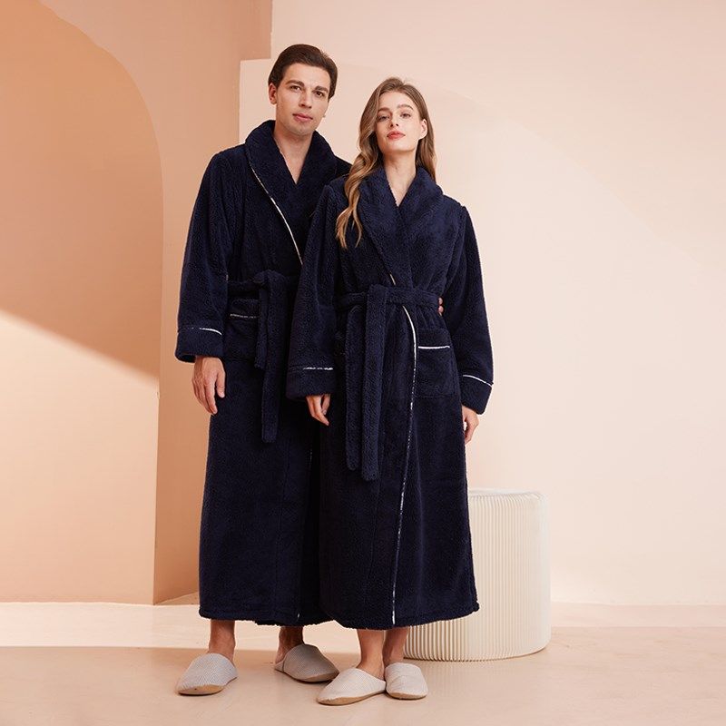 双面加绒睡袍加厚冬季男士睡衣保暖情侣浴袍长毛绒女加长款家居服,淘宝优惠券,粉丝福利购,淘宝优惠卷