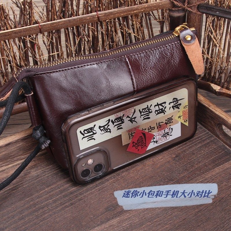 手工真皮女包迷你小包包软皮斜挎包简约小方包夏天头层牛皮手机包,淘宝优惠券,粉丝福利购,淘宝优惠卷