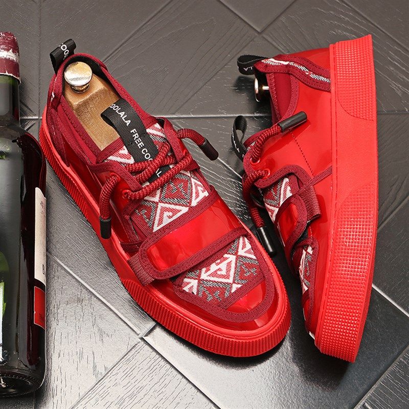 夏季流行男鞋新款拼接刺绣帆布鞋一脚蹬百搭透气休闲鞋男板鞋套脚,淘宝优惠券,粉丝福利购,淘宝优惠卷