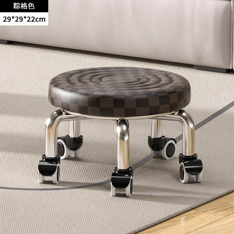 万向轮小凳子小板凳圆凳家用滑轮矮凳美甲儿童学步矮凳椅子美新款,淘宝优惠券,粉丝福利购,淘宝优惠卷