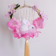 Фонарь 中秋节装饰发光灯笼古风莲花兔子手提花灯儿童宫灯小迷你