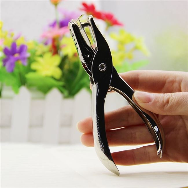 极速new hand office metal school hole puncher paper single p - 图3