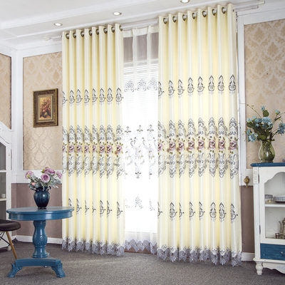 速发High-end curtain customized living room European-style e - 图0