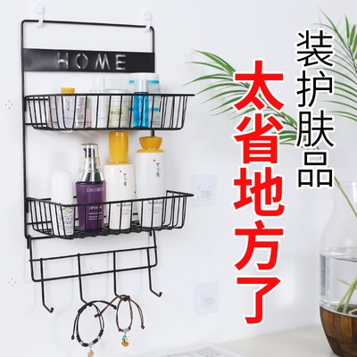 极速Wall Mountable shelf punch-free bedside hanging basket w - 图3