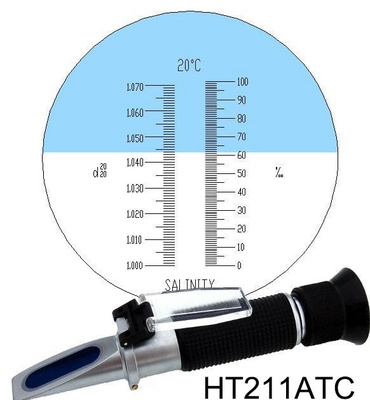 Spot handheld refractometer concentration n degree meter sugar meter wave silicon detector aquarium salinity meter marinade salinity meter
