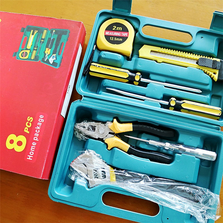 速发Household hardware toolbox S set wrench hammerU combinat - 图3