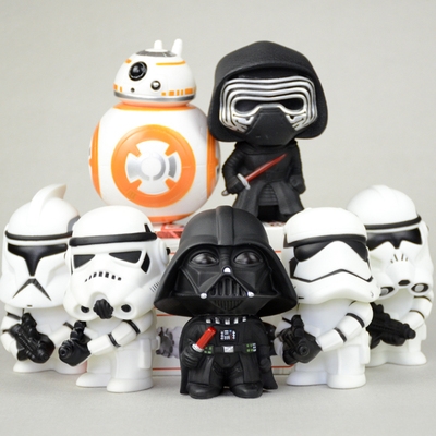 速发Luxury Q version Star Wars white storm soldier Black War - 图1