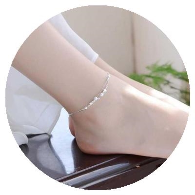 Bracelet anklet suit A pair of student girlfriend bestie gift decoration summer accessories accessories women suit sister chain
