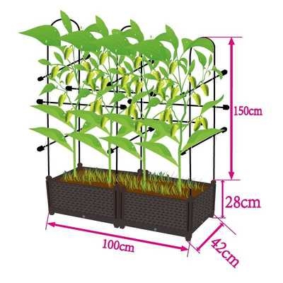 速发菜园子农作物植物支撑架箱子爬藤种菜盆屋顶凉台花槽室外架楼 - 图3