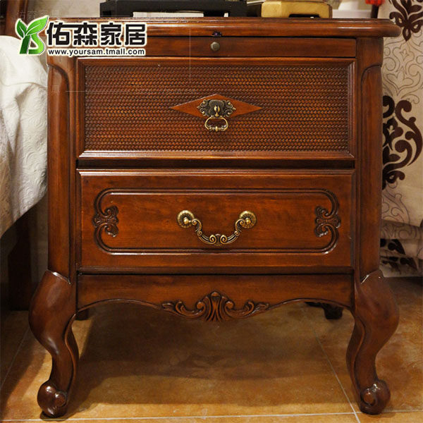 Buy American Classical European Wood Bedside Cabinet Bedside Cabinet Bedroom Nightstand Bedside Table Bedside Lockers Cabinet Lights With Usb Jack Lys In Cheap Price On M Alibaba Com