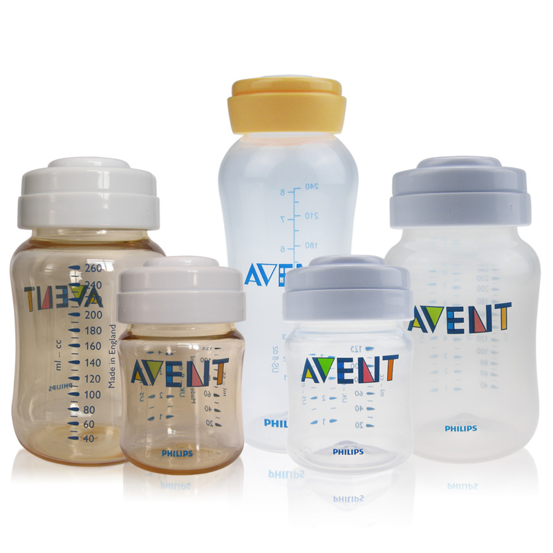 avent breast milk storage bottles