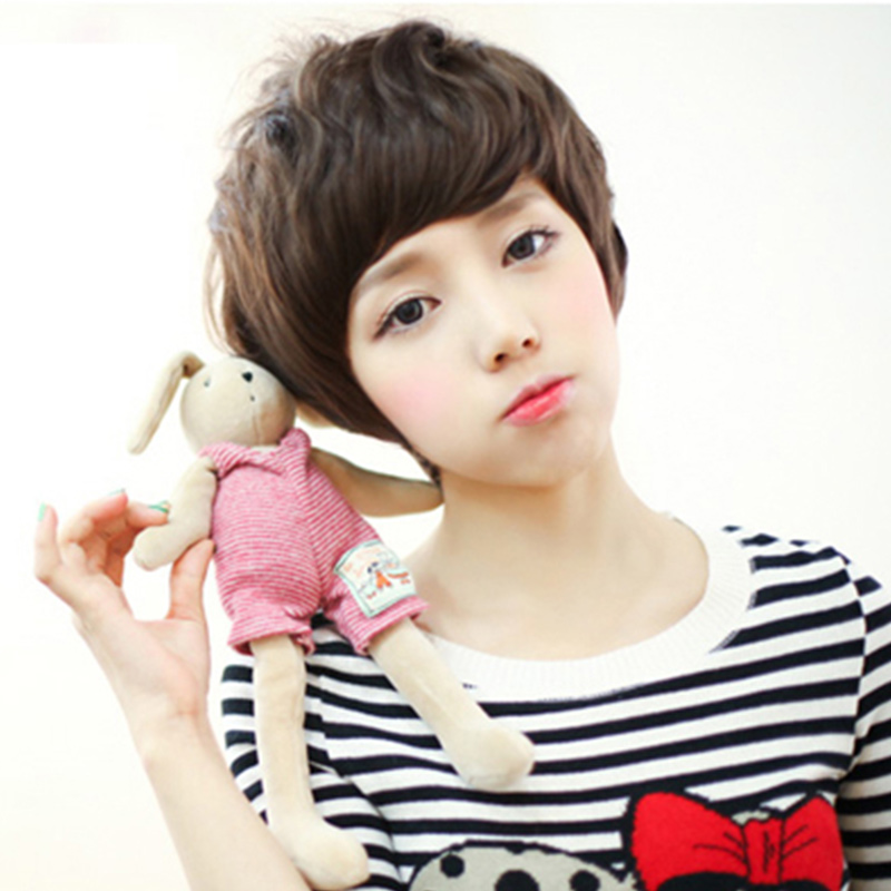 Buy Female Models With Short Hair Curly Wig Real Hair Natural And
