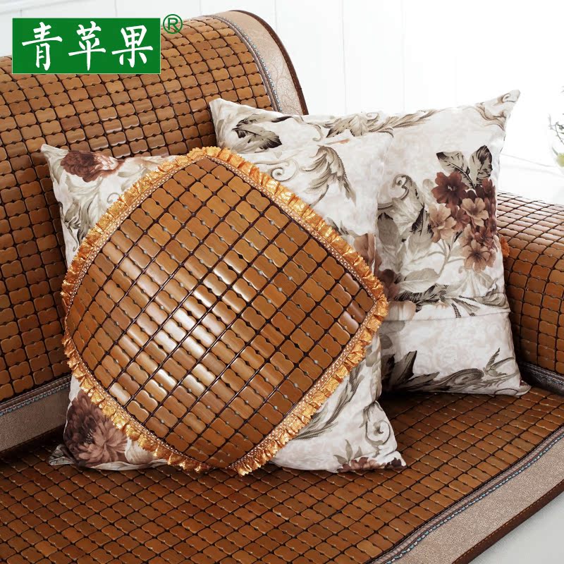 Buy Green Apple Summer Bamboo Pillow Cover Cushion Summer Mahjong
