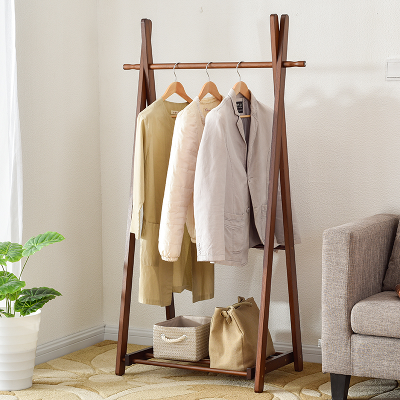 Buy Home Yat Bedroom Wood Floor Coat Rack For Hanging Clothes Rack