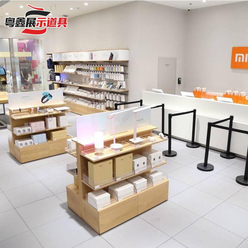 手机店展示柜3C数码配件货架靠墙陈列架收银台电脑笔记本体验台-图2