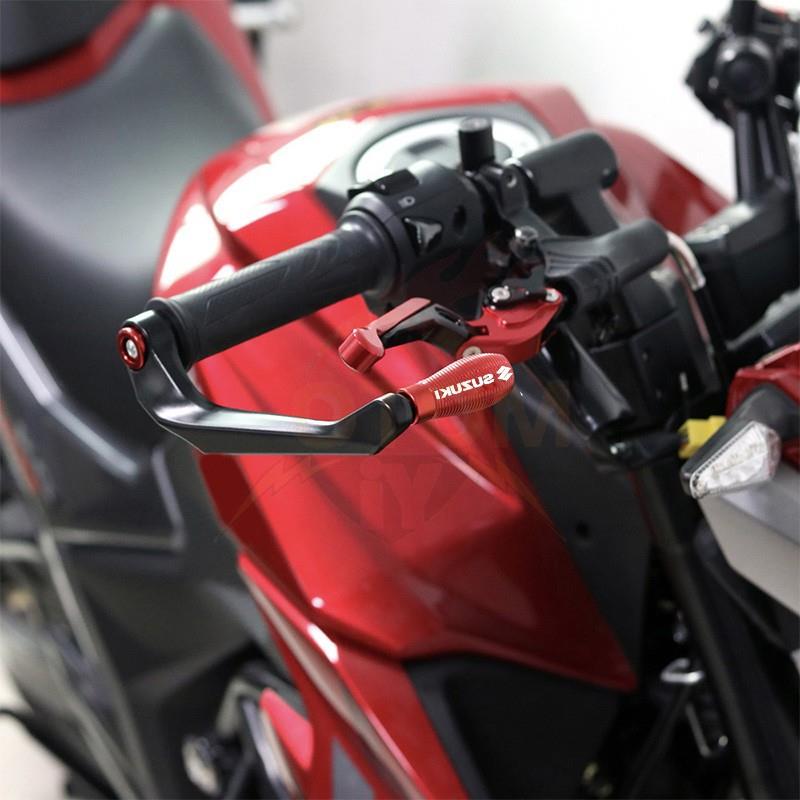 适用铃木UY125 GSX250 GW/DL250 GSXR600/1000改装手把套牛角护手 - 图2