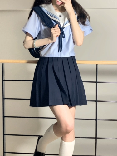 Оригинальная базовая японская школьная юбка, униформа, юбка в складку, комплект
