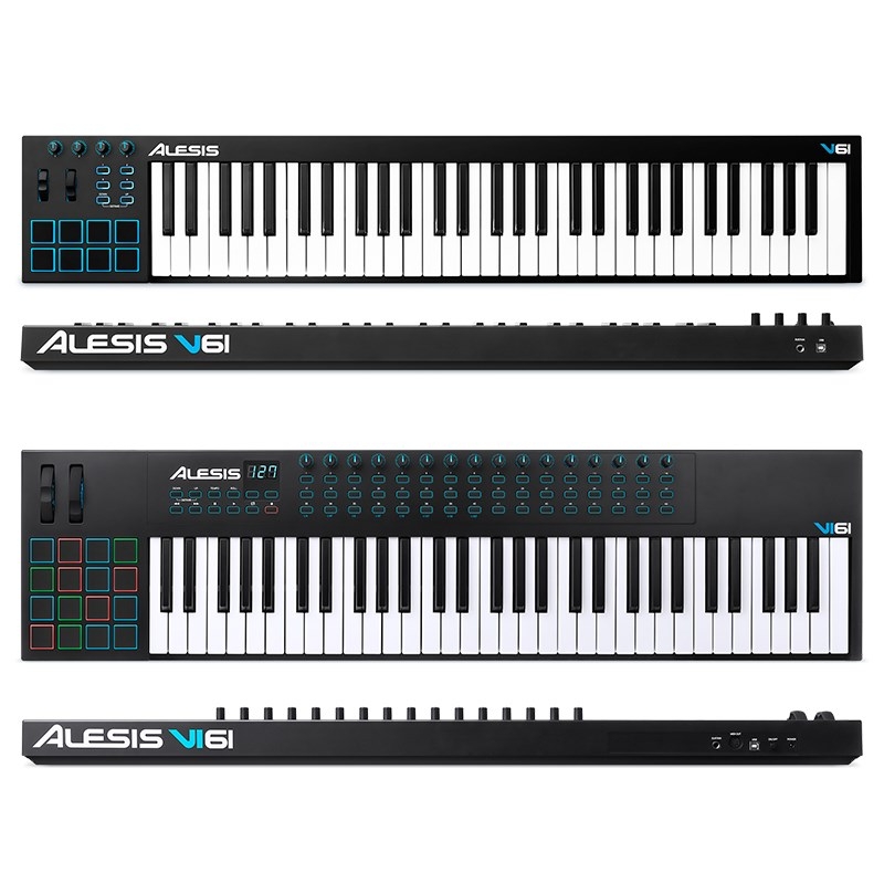 ALESIS音乐编作曲MIDI键盘半配重V61/VI61键控制器打击垫-图0