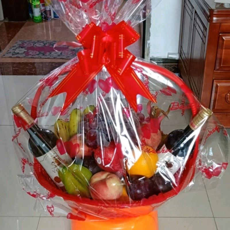 水果篮送礼新年包装礼盒手提篮子果篮装水果店开业专用的花篮 - 图2