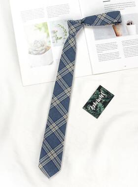 领带女款配饰日系dk男士jk制服格子衬衫校服装饰女学生学院风韩版
