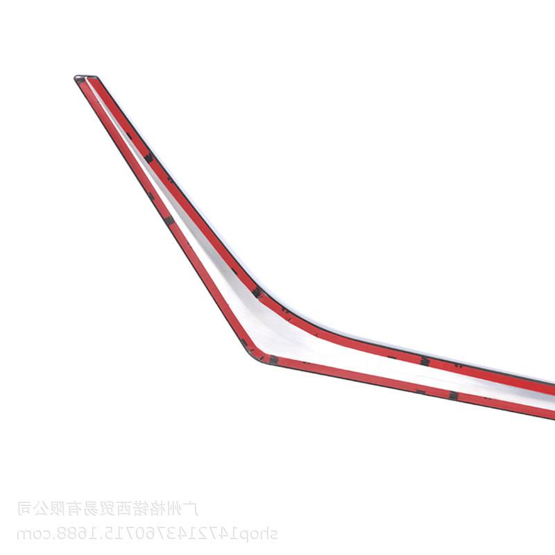 适用21-22款日产尼桑NOTEE13前唇装饰条改装304不锈钢前杠装饰条-图1