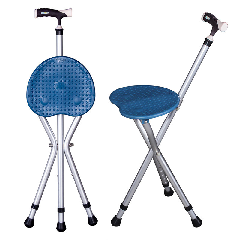 folding tripod chair with back