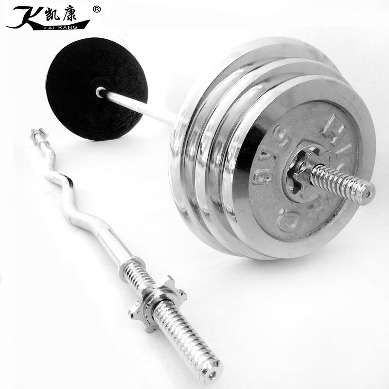 curved weight lifting barbell