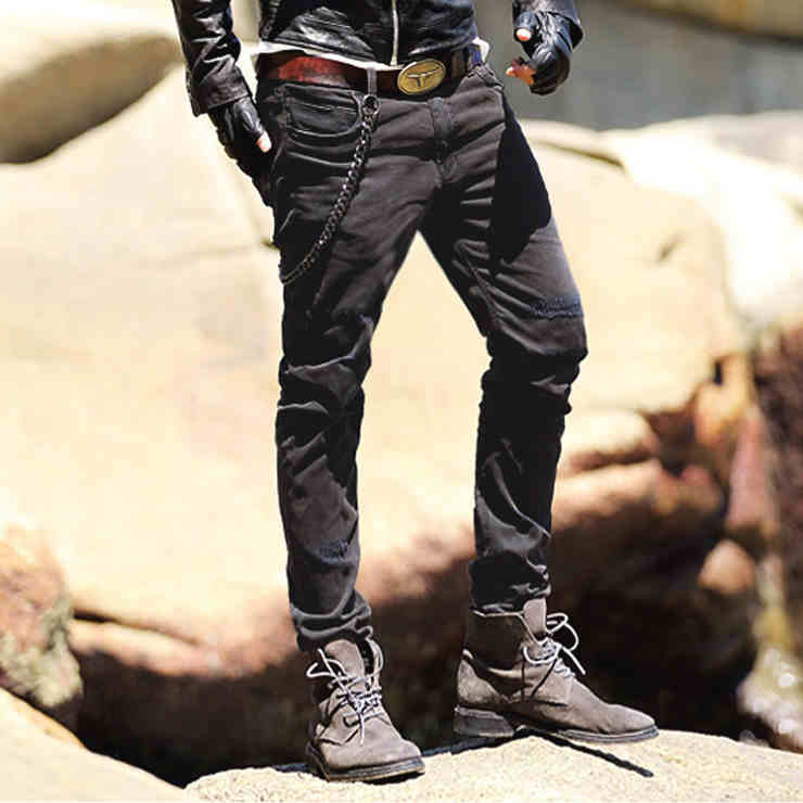 narrow black jeans