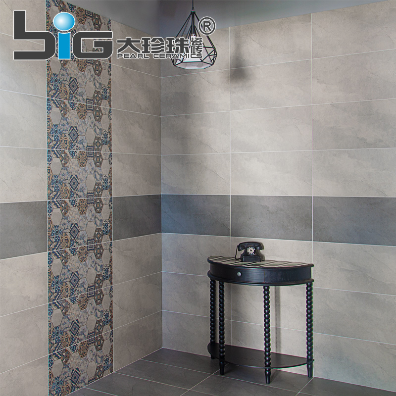 Modern Minimalist Gray Antique Brick Tile Bathroom Gray Antique Brick Tile Bathroom