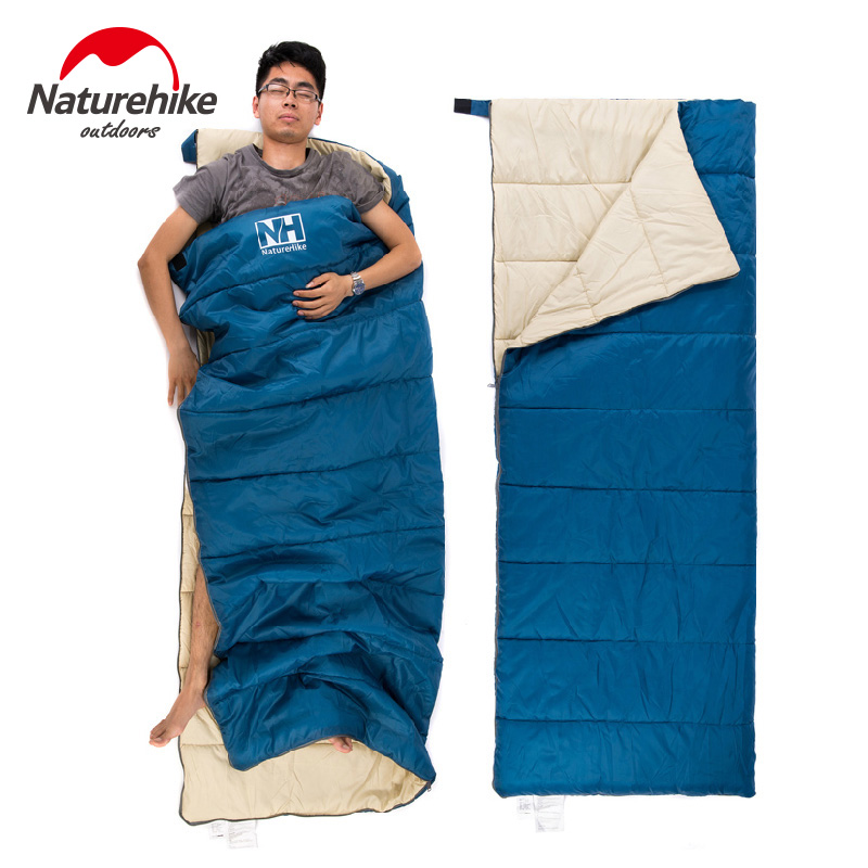 OUTDO Ultra Light Envelope Duck Down Sleeping Bag Waterproof Camping Outdoor Indoor For Spring Summer Autumn Color : Blue