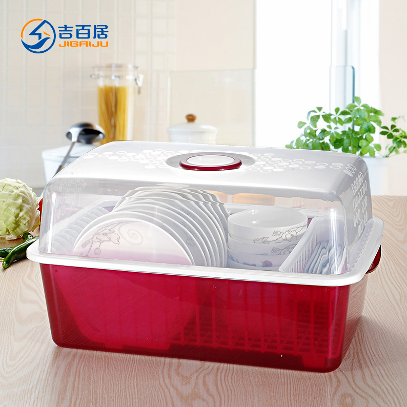 With A Drain Rack Kitchen Cupboards Plastic Chopsticks Plastic Kitchen Cupboards Drain Rack Dish Covered Dishes Drip Cutlery Storage Box To Put The Shelving