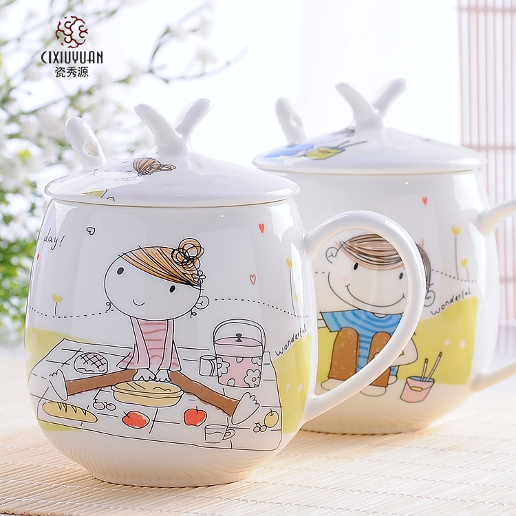 Show Source Porcelain Creative Cups Cup Mug With Lid Show Source Porcelain Creative Cups Cup Mug With Lid Spoon Bone China Ceramic Coffee Milk In Price On M Alibaba