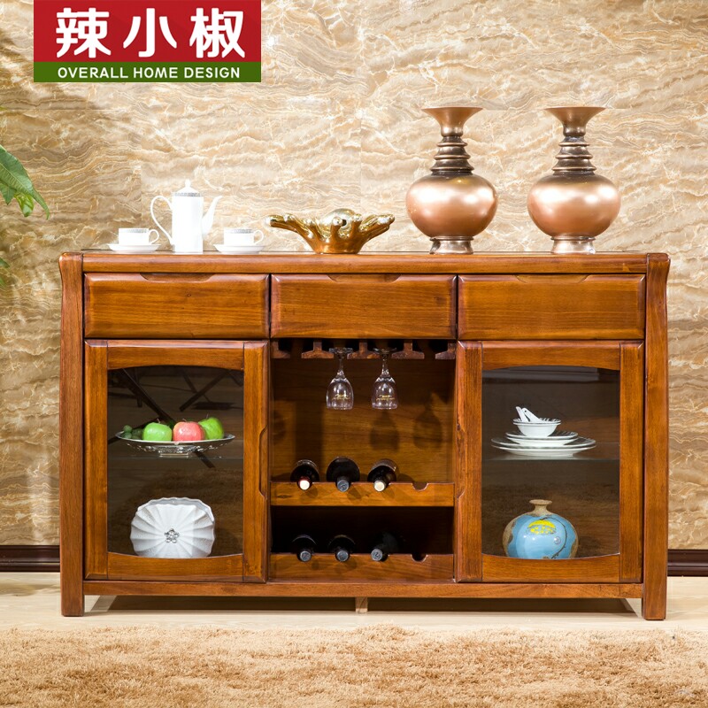 Buy Spicy Pepper Modern Chinese Solid Wood Sideboard Cabinet