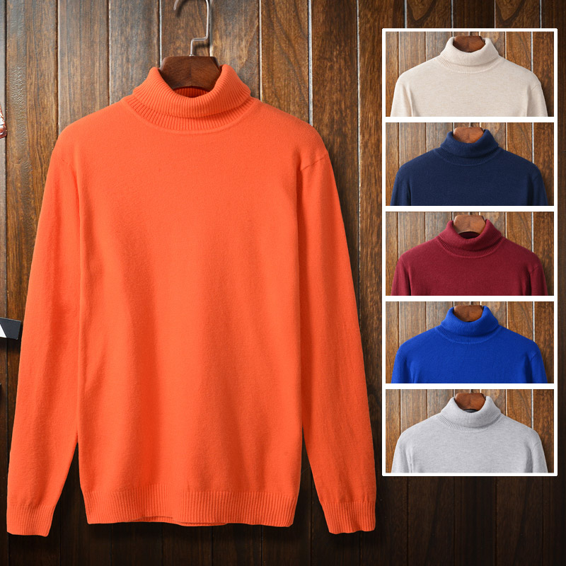 orange turtleneck mens
