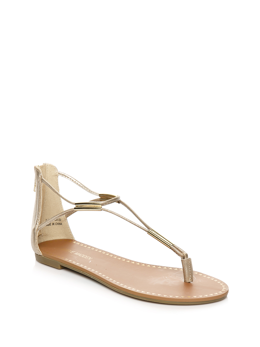 nude color flat sandals