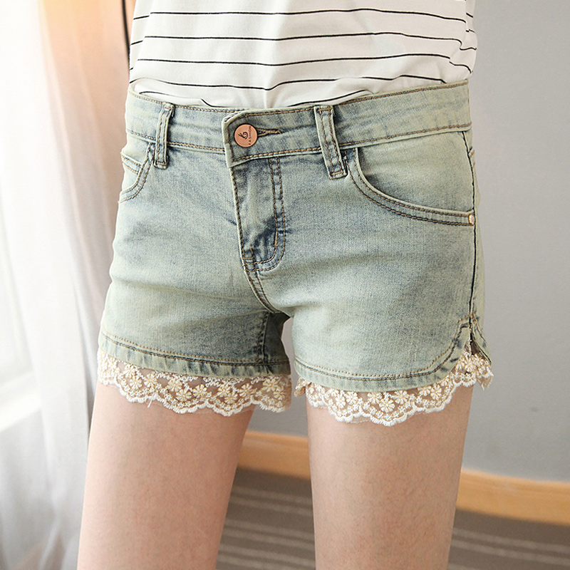white washed shorts