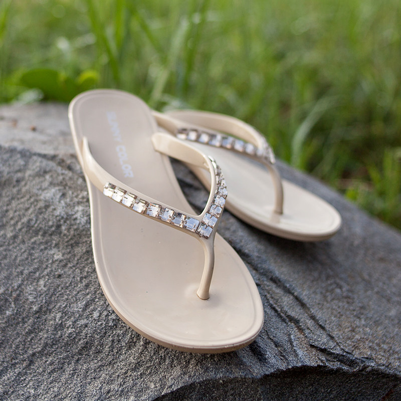 diamond flip flops sandals