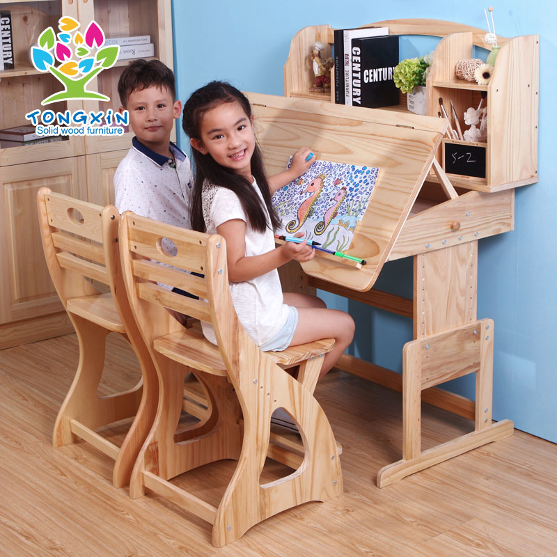 Buy Tong Xin Pine Wood Desk For Children To Learn Tables And