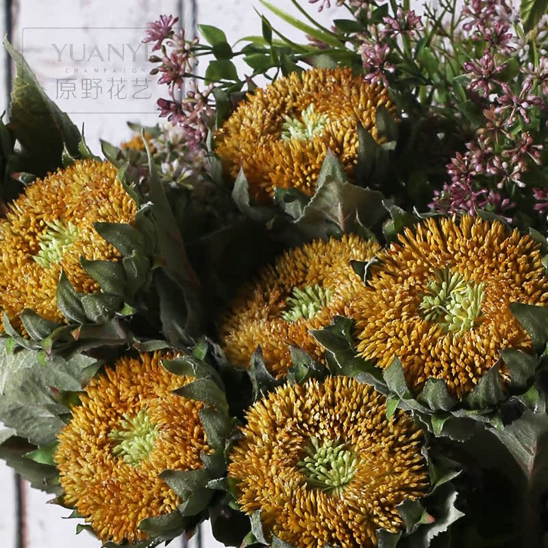 small artificial sunflowers