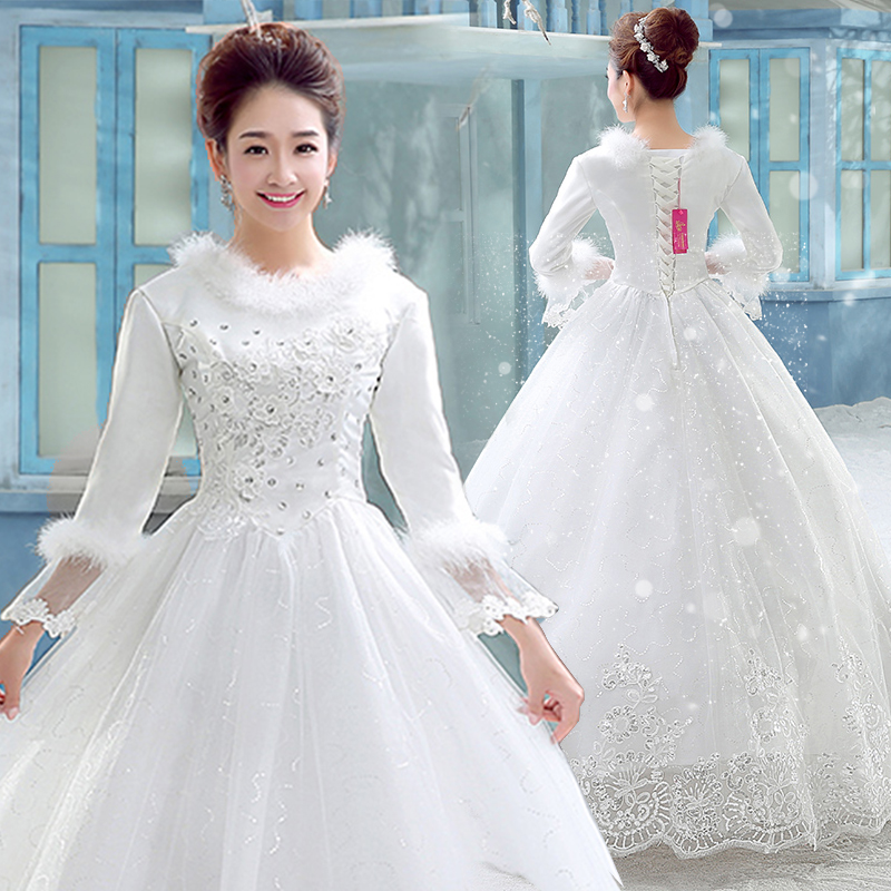 Winter Wedding Dresses with Fur