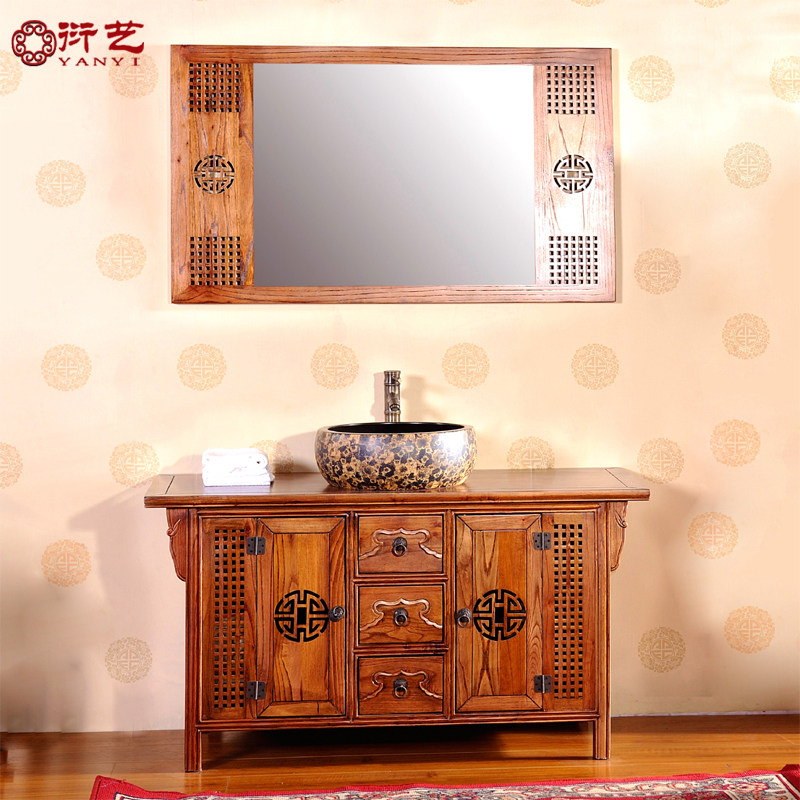 Buy Yan Yi Antique Wood Bathroom Cabinet Combination Of New