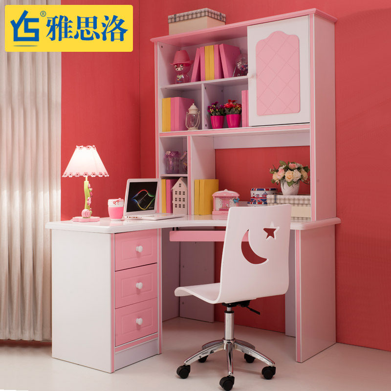 girls desk pink